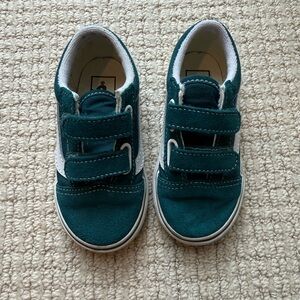 Vans Kids Teal Old Skool Sneakers - Size 7.5